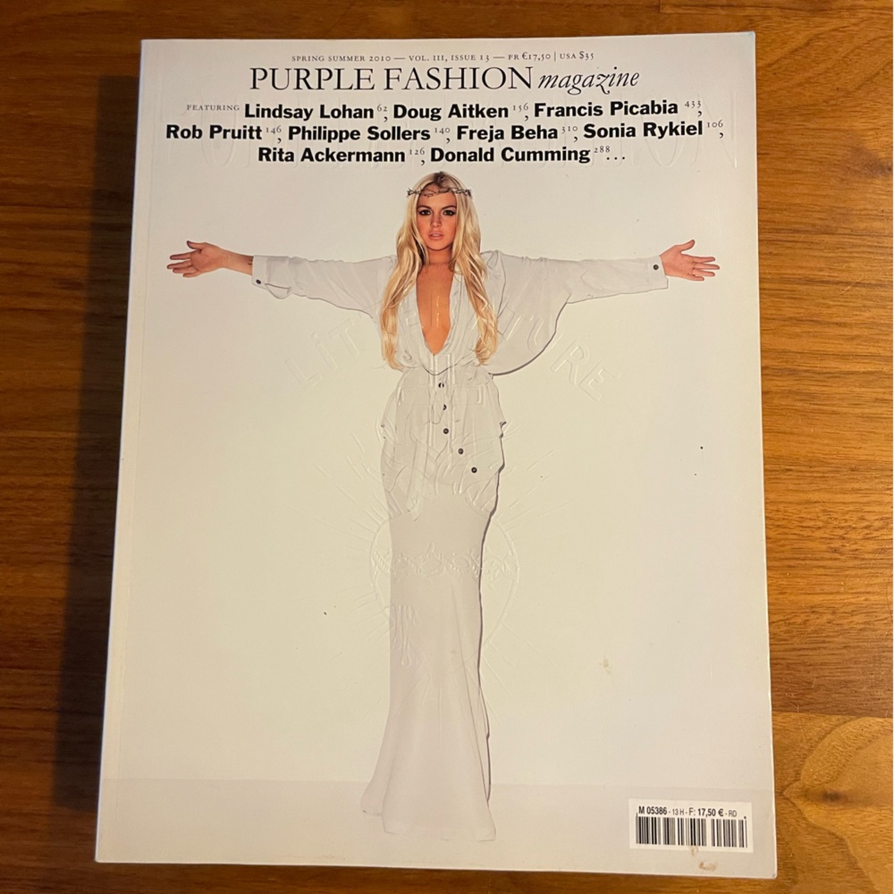 PURPLE FASHION magazine Lindsay Lohan spring/summer 2010 vol. III, issue 13